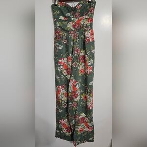 Floral Green Jumpsuit